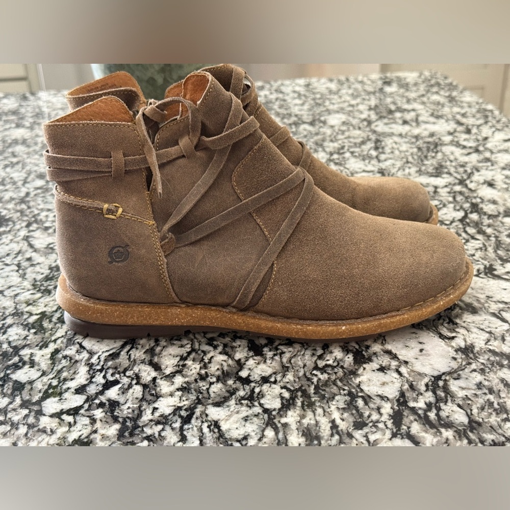 Born Women's Taupe Ankle Booties - Picture 4 of 13